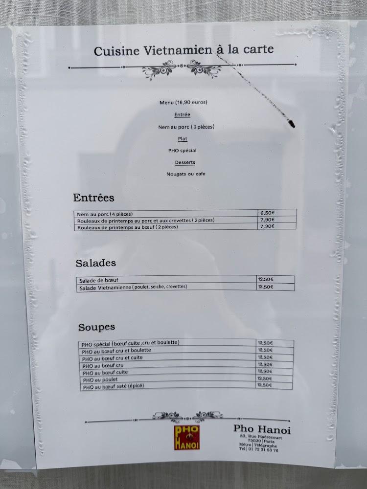 PHO HANOI PIXÉRÉCOURT - PARIS 20 - Menu Image 4